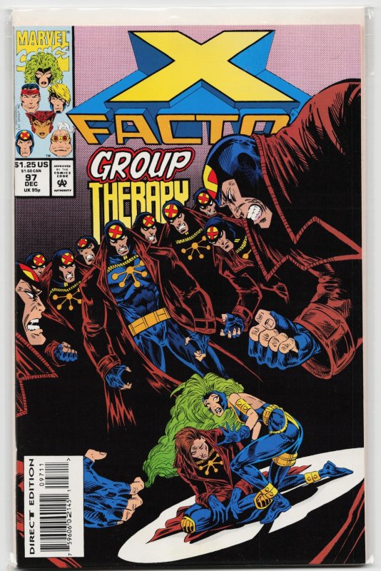 X-Factor #97 (Marvel Comics, 1993), raw, ungraded comic book — front cover