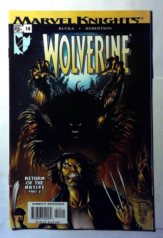 Wolverine 2nd Series #14 (Marvel Comics, 2004), raw, ungraded comic book — front cover