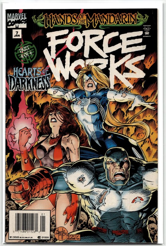 Force Works #7 (1995), raw, ungraded comic book — front cover