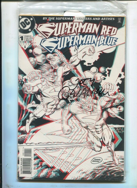 Superman Red/superman Blue #1 (1998), raw comic book in 9.2 condition — front cover