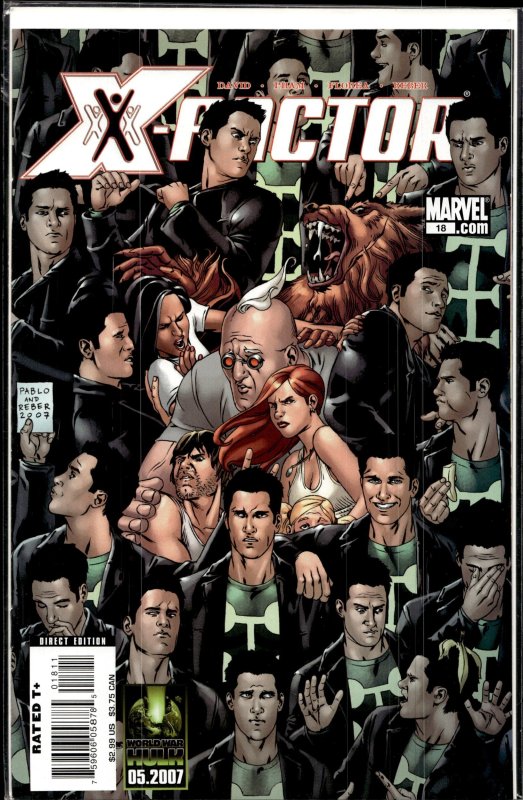 X-Factor #18 (Marvel Comics, 2007), raw, ungraded comic book — front cover