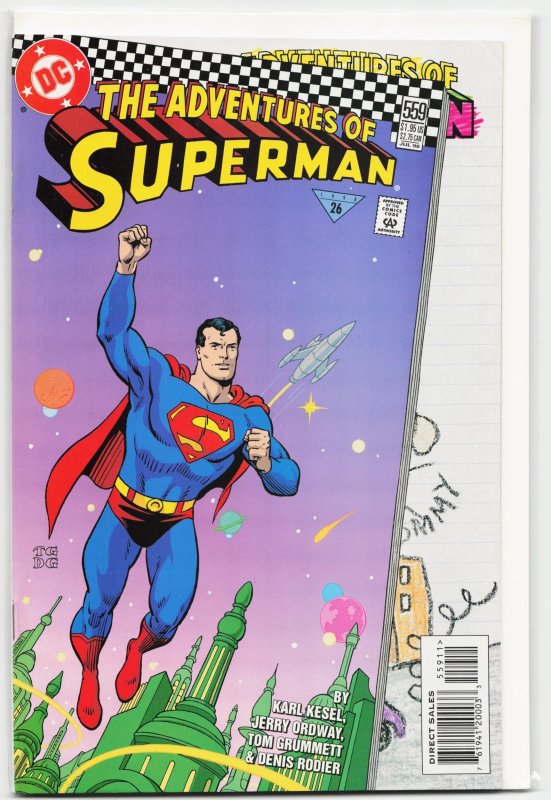 Adventures of Superman #559 (DC Comics, 1998), raw, ungraded comic book — front cover