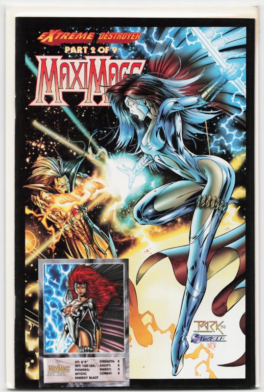 MaxiMage #2 (Image Comics, 1996), raw, ungraded comic book — front cover