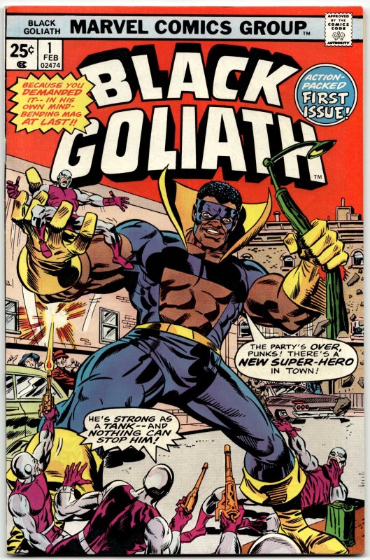 Black Goliath #1 (1976), raw, ungraded comic book — front cover