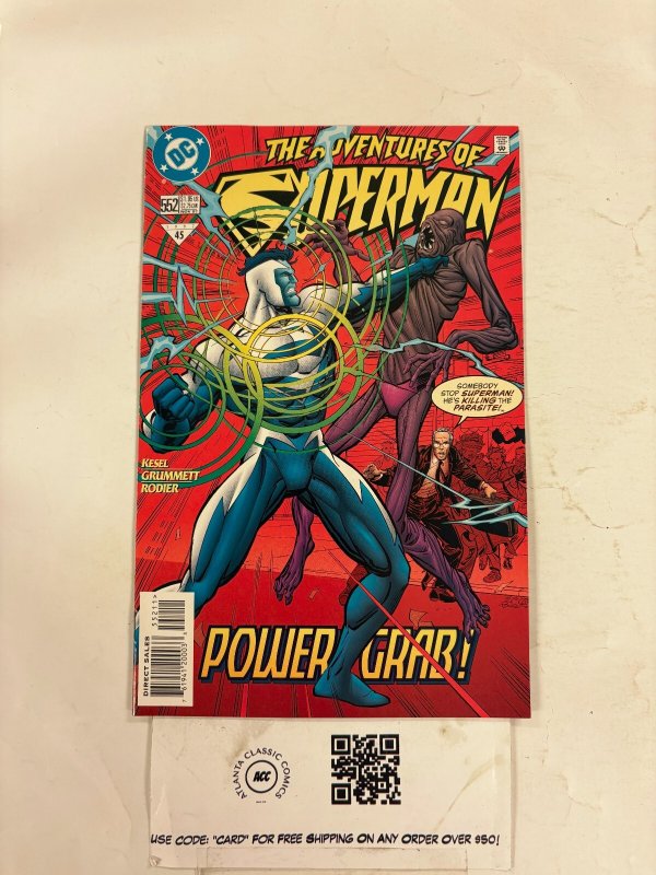 Adventures of Superman #552 (DC Comics, 1997), raw comic book in NM condition — front cover
