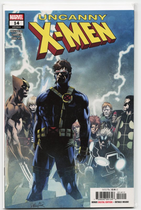 Uncanny X-Men #14 (Marvel Comics, 2019), raw, ungraded comic book — front cover