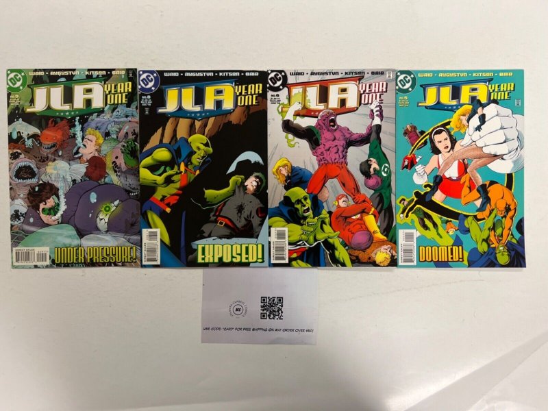 4 JLA DC Comic Books # 5 6 8 9 Batman Superman Wonder Woman Robin 36 JS44, raw, ungraded comic book — front cover