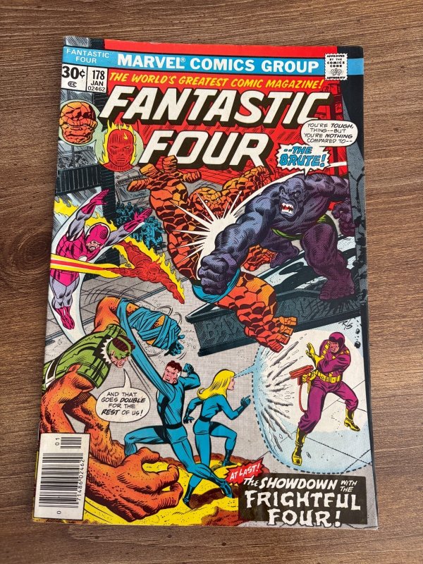 Fantastic Four #178 (Marvel Comics), raw comic book in FN condition — front cover