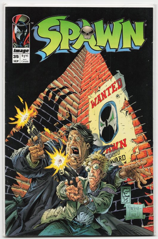 Spawn #35 (Image Comics, 1995), raw, ungraded comic book — front cover