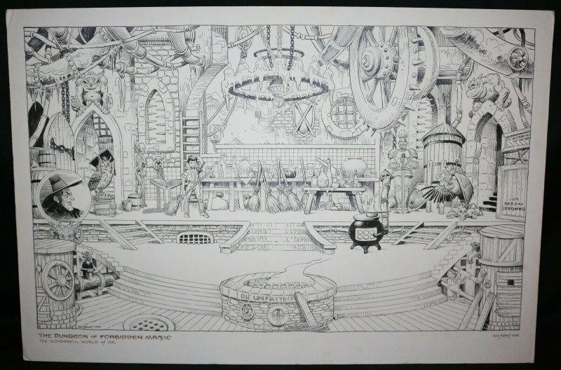 Wonderful World of Oz - Wizard of Oz Theme Park Design Art by William Stout, raw, ungraded comic book — front cover