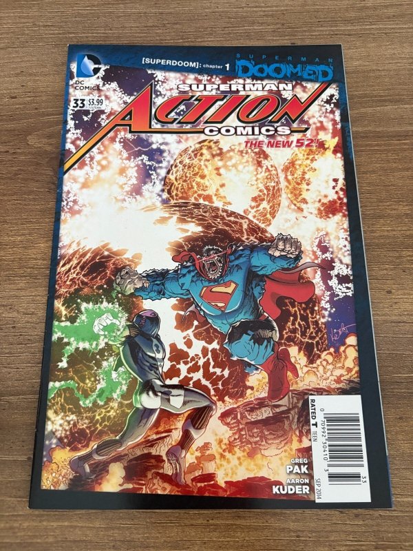 Action Comics #33 (DC Comics, 2014), raw, ungraded comic book — front cover