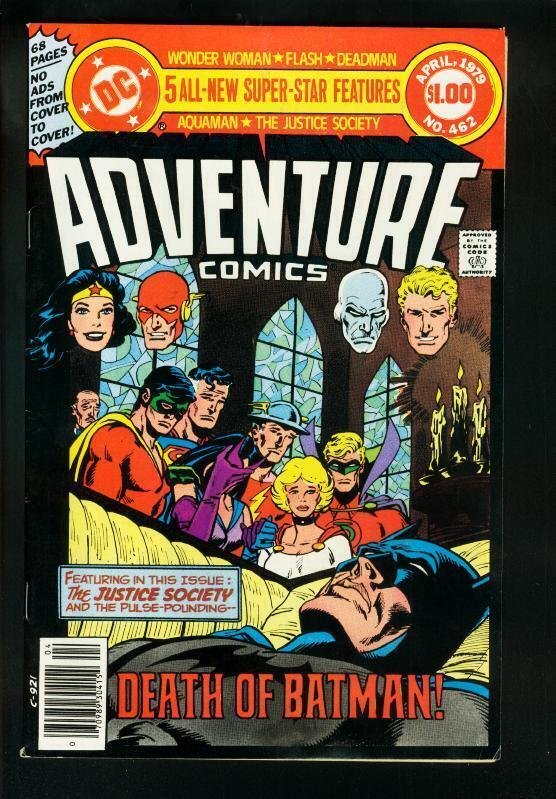 Adventure Comics #462 (DC Comics, 1979), raw comic book in VF- condition — front cover
