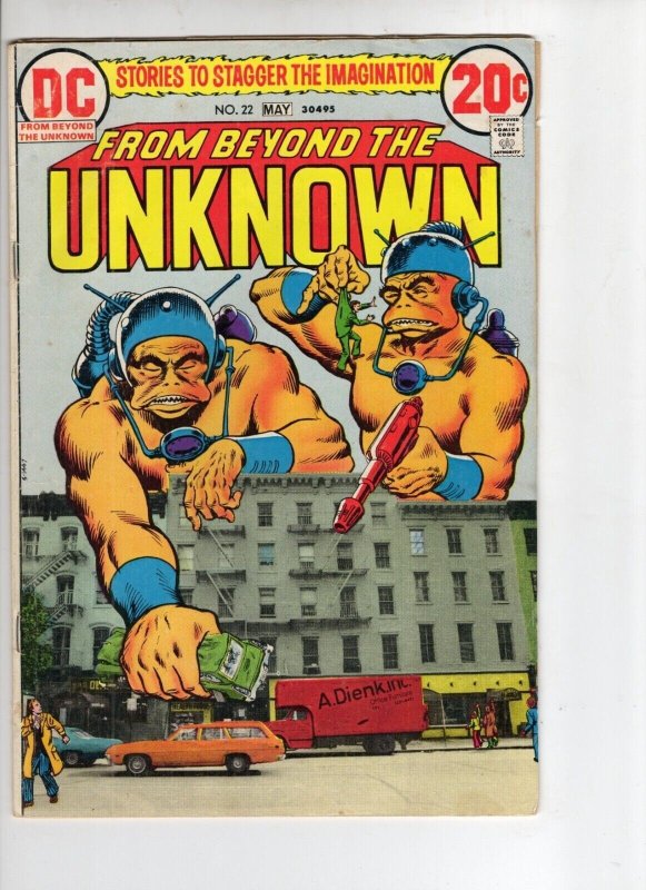 From Beyond the Unknown #22 (DC Comics, 1973), raw comic book in VG/FN 5.0 condition — front cover