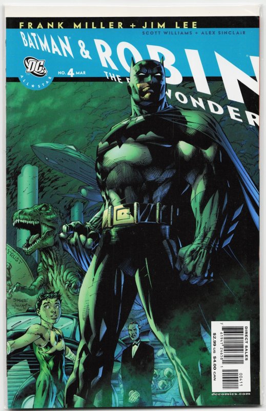 All Star Batman & Robin, the Boy Wonder #4 (DC Comics, 2006), raw, ungraded comic book — front cover