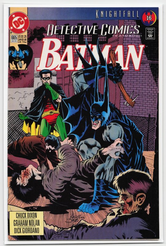 Detective Comics #665 (DC Comics, 1993), raw, ungraded comic book — front cover