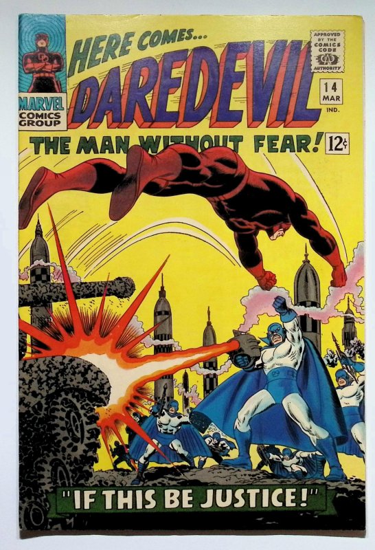 Daredevil #14 (Marvel Comics, 1966), raw, ungraded comic book — front cover