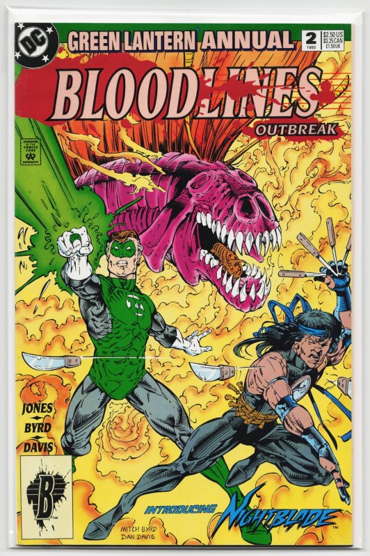 Green Lantern Annual #2 (1993), raw, ungraded comic book — front cover