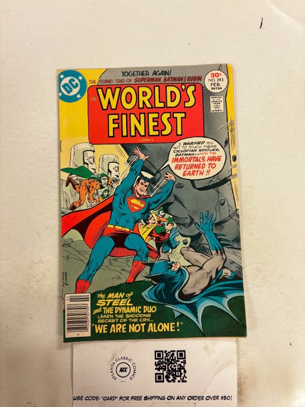 World's Finest #243 (DC Comics), raw comic book in VF condition — front cover