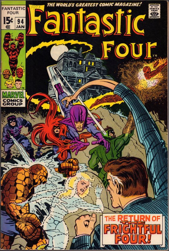 Fantastic Four #94 (Marvel Comics, 1970), raw comic book in 8.0 condition — front cover