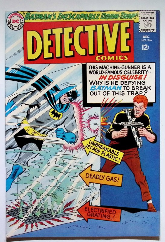 Detective Comics #346 (DC Comics, 1965), raw, ungraded comic book — front cover