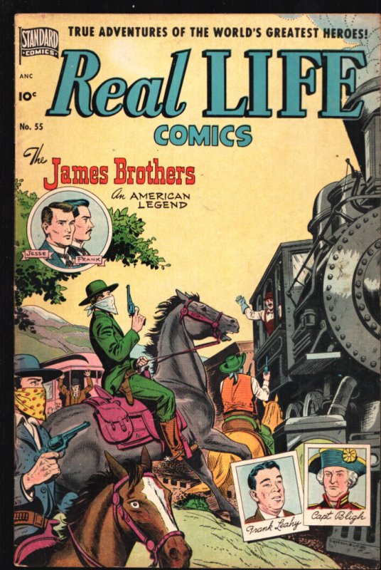 Real Life #55 (1951), raw comic book in FN- condition — front cover