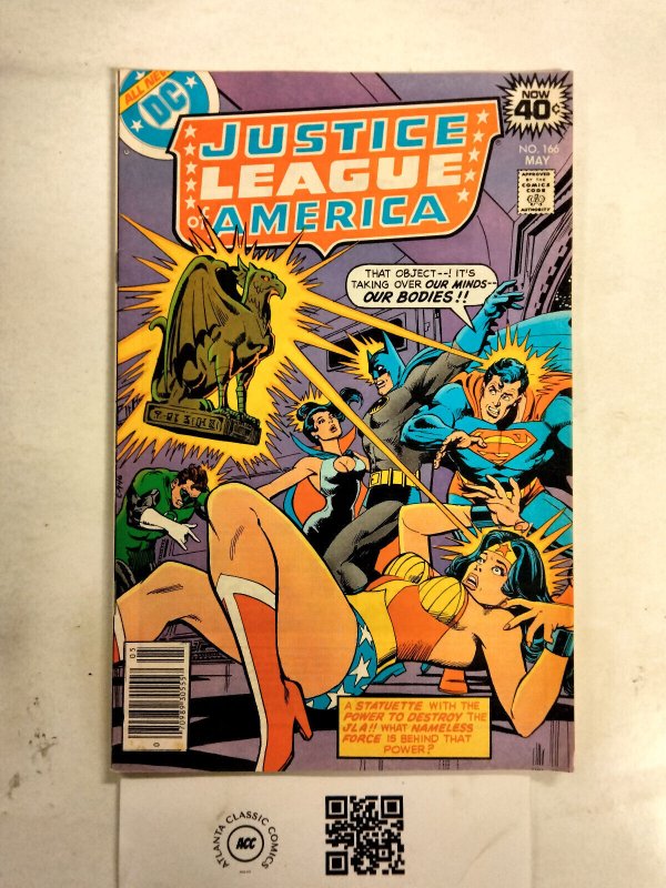Justice League of America #166 (DC Comics, 1979), raw comic book in VF condition — front cover