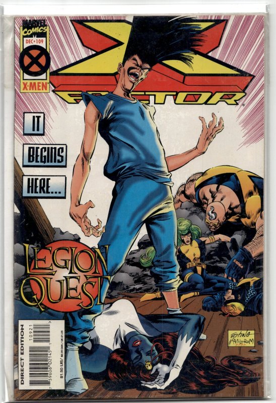 X-Factor #109 (Marvel Comics, 1994), raw, ungraded comic book — front cover