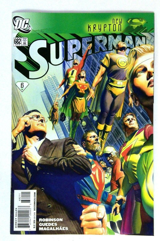 Superman #682 (DC Comics, 2009), raw comic book in NM- condition — front cover