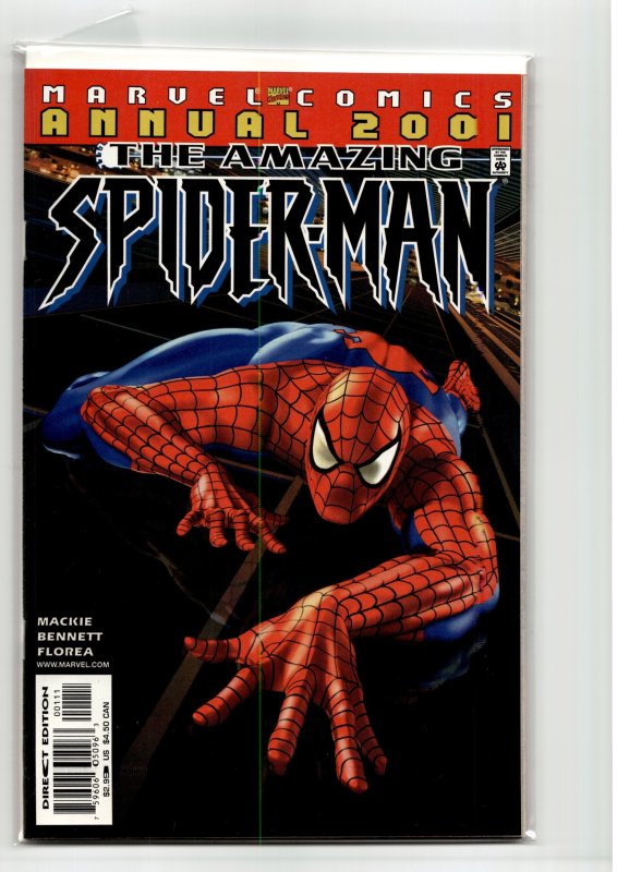 The Amazing Spider-Man 2001 (2001) Spider-Man (2001), raw, ungraded comic book — front cover