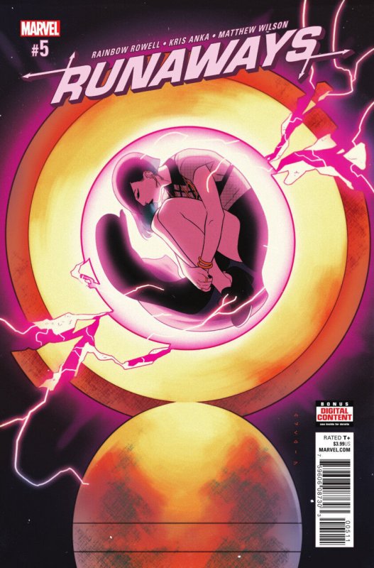 Runaways #5 (Marvel Comics, 2017), raw comic book in VF/NM condition — front cover