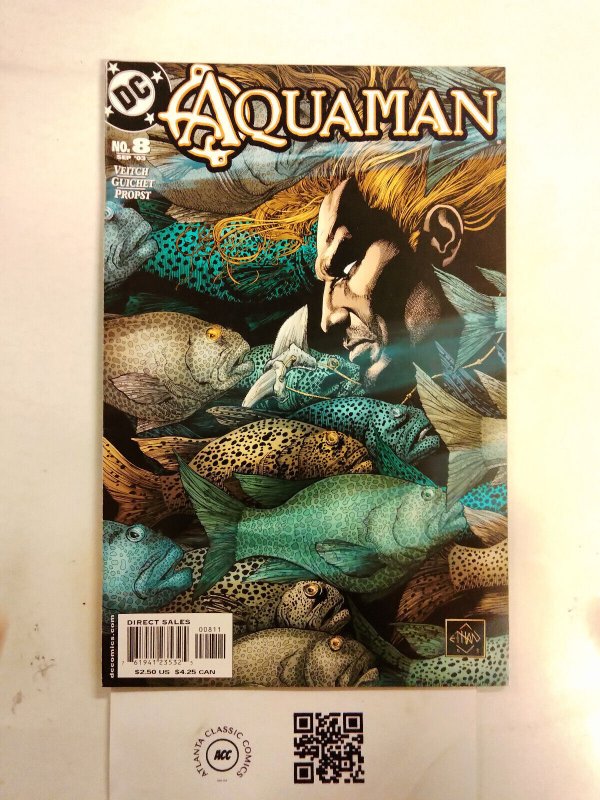 Aquaman #8 (DC Comics, 1992), raw comic book in NM condition — front cover