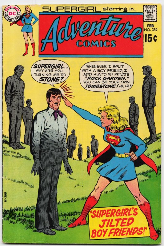 Adventure Comics #389 (DC Comics, 1970), raw, ungraded comic book — front cover