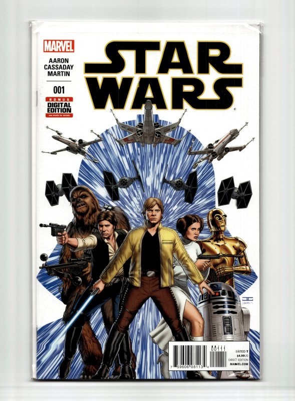 Star Wars #1 (Marvel Comics, 2015), raw, ungraded comic book — front cover