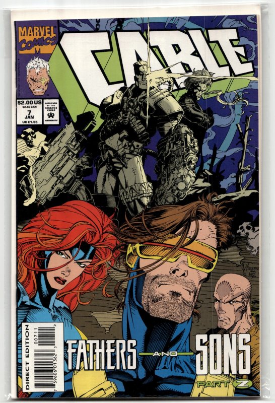 Cable #7 (Marvel Comics, 1994), raw, ungraded comic book — front cover