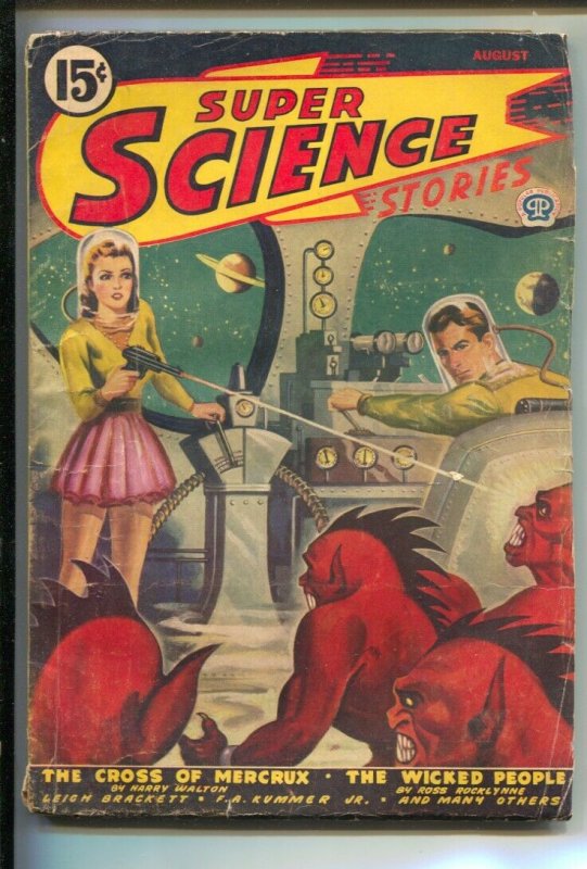 Super Science Stories #1-8/1942-1stissue-Rare Canadian Variant-cover Only Use..., raw, ungraded comic book — front cover