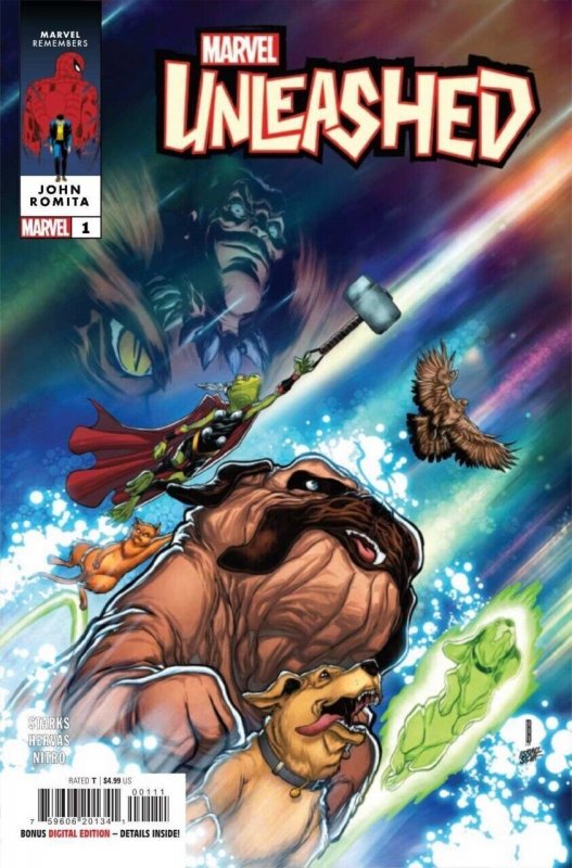 Marvel Unleashed #1 (Marvel Comics, 2023), raw comic book in VF condition — front cover