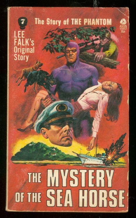 The Phantom - the Mystery of the Sea Horse Paperback 1st Avon Print, raw, ungraded comic book — front cover