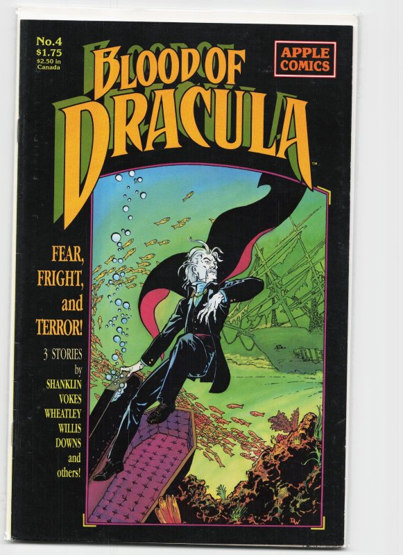 Blood of Dracula #4 (Topps Comics, 1995), raw, ungraded comic book — front cover
