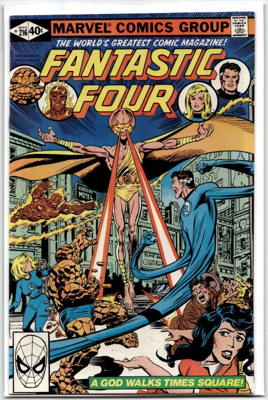 Fantastic Four #216 (Marvel Comics, 1980), raw, ungraded comic book — front cover