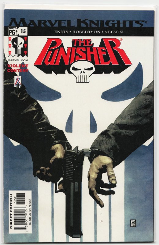 The Punisher #15 (Marvel Comics, 2002), raw, ungraded comic book — front cover