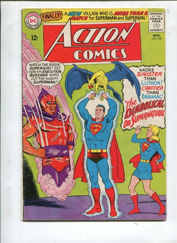Action Comics #330 (DC Comics, 1965), raw comic book in 4.5 condition — front cover