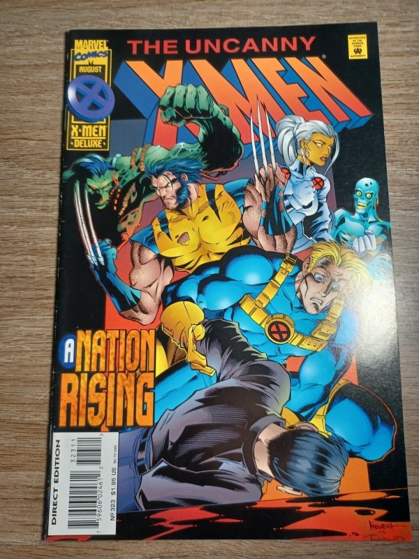 The Uncanny X-Men #323 (Marvel Comics, 1995), raw comic book in NM condition — front cover