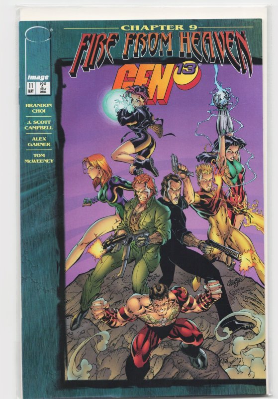 Gen 13 #11 (1996), raw, ungraded comic book — front cover