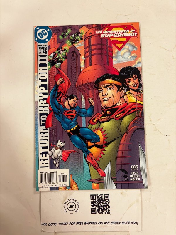 Adventures of Superman #606 (DC Comics), raw comic book in NM condition — front cover