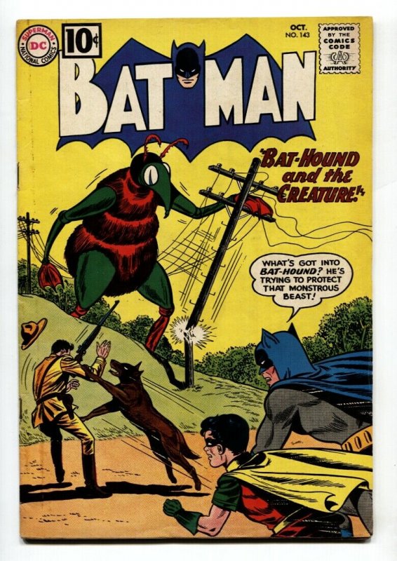 Batman #143 (DC Comics, 1961), raw comic book in VG+ condition — front cover