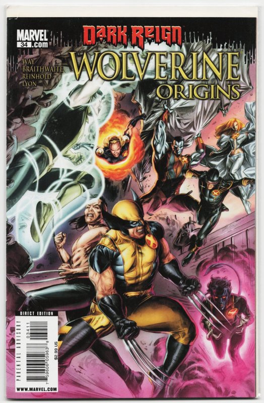 Wolverine: Origins #34 (Marvel Comics, 2009), raw, ungraded comic book — front cover