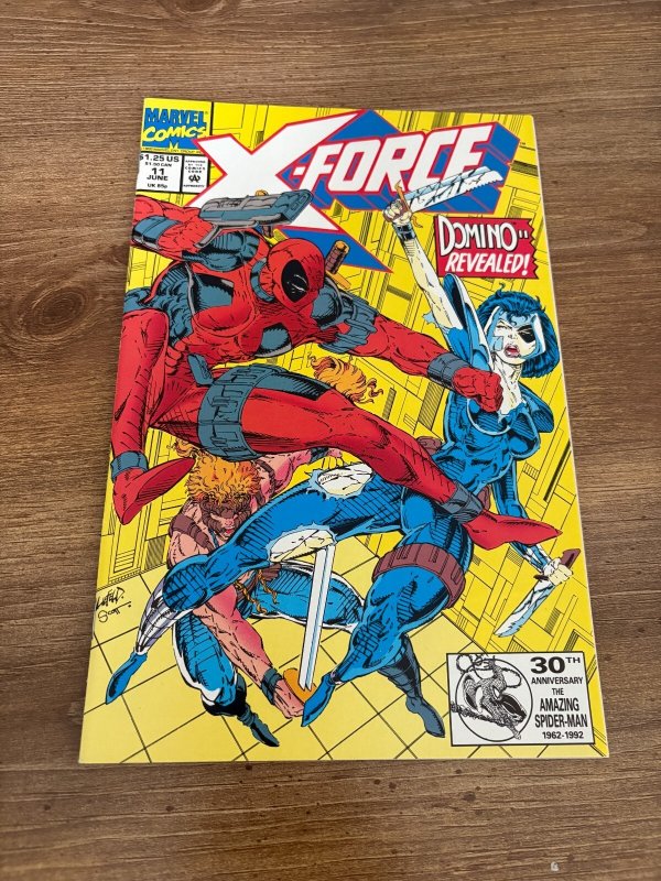 X-Force #11 (Marvel Comics, 1992), raw comic book in NM condition — front cover