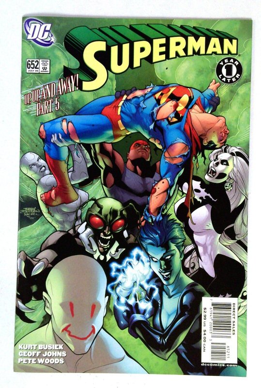 Superman #652 (DC Comics, 2006), raw comic book in NM- condition — front cover