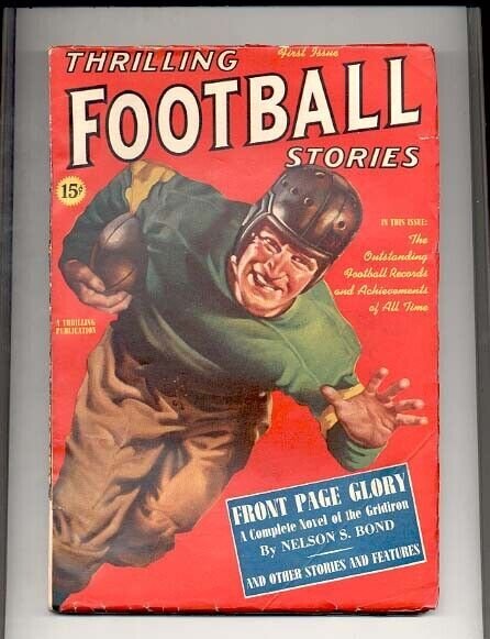 Thrilling Football Stories Pulp-#1-1939-Parkhurst Art ! FN, raw comic book in FN condition — front cover