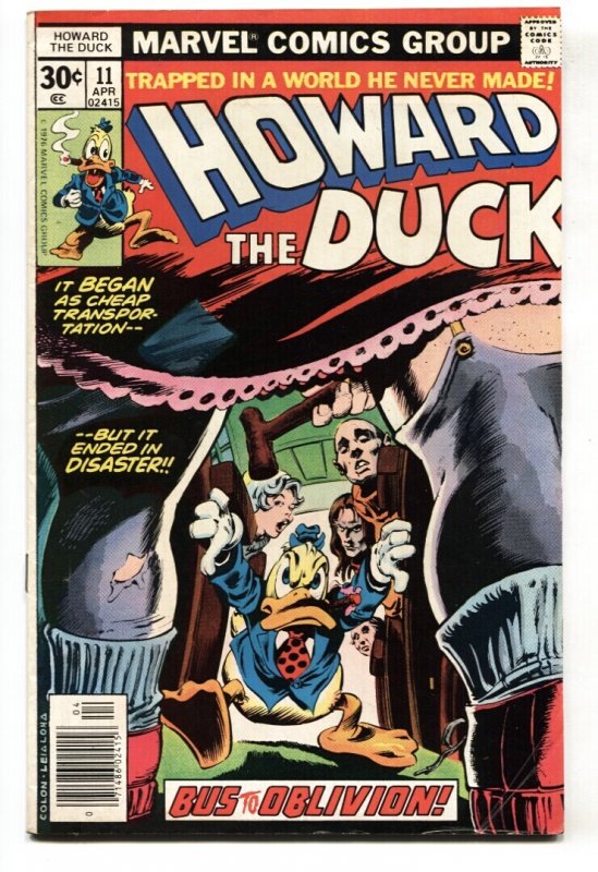 Howard the Duck #11 (Marvel Comics, 1977), raw comic book in FN/VF condition — front cover